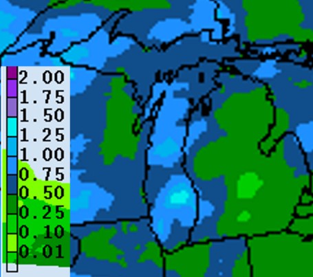 Precipitation forecast for Aug. 6-13, 2020.